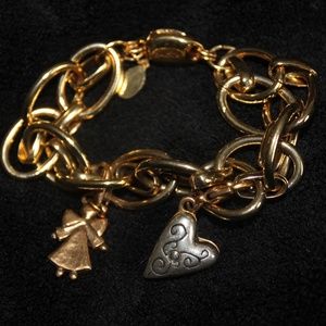 Bracelet Gold Tone with Charms